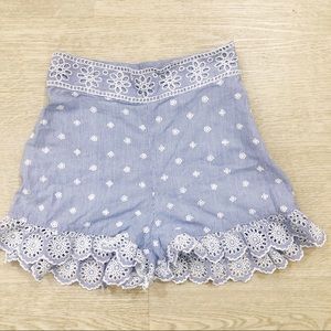 H&M Embroidered Shorts